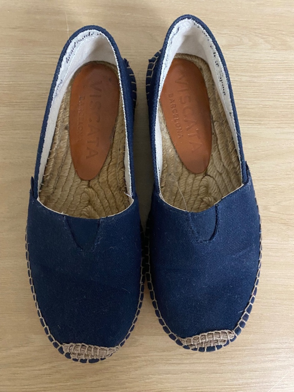 Viscata Barceloneta Handmade Espadrille, Navy, 6.5